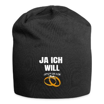 JA ICH WILL - Jersey-Beanie - Schwarz - Vorne