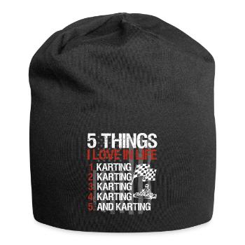 Kartsport Kart Driver Go Kart Gift Idea - Jersey Beanie - black - Front