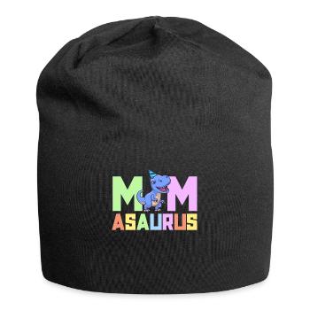 Mama Asaurus Dinosaurier Geburtstagsfeier TRex Matching - Jersey-Beanie - Schwarz - Vorne