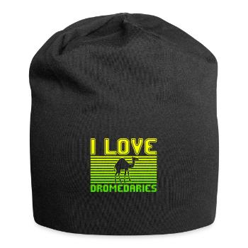 J’adore les dromadaires - Bonnet en jersey - noir - Devant