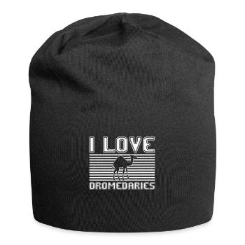J’adore les dromadaires - Bonnet en jersey - noir - Devant