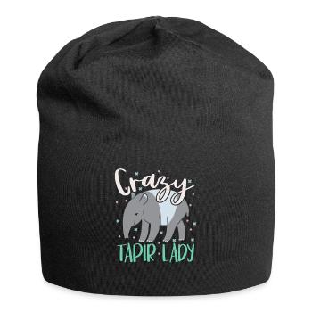 Verrückte Tapir-Dame Tierpfleger Tapirrific - Jersey-Beanie - Schwarz - Vorne