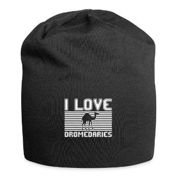 J’adore les dromadaires - Bonnet en jersey - noir - Devant