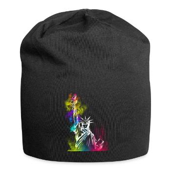 NYC New York City Statue of Liberty USA - Jersey-Beanie - Schwarz - Vorne
