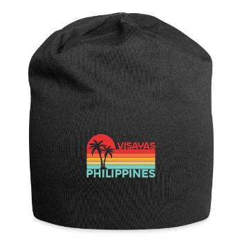 Vintage Holiday Trip Visayas Philippines Asia - Jersey Beanie - black - Front