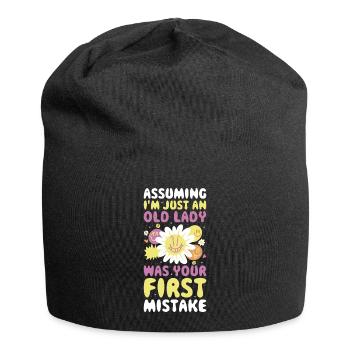 En supposant que je ne sois qu’un cadeau hippie de vieille dame - Bonnet en jersey - noir - Devant