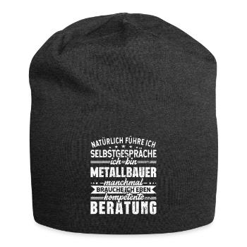 Metallbauer Selbstgespräche Schweißer - Jersey-Beanie - Anthrazit - Vorne