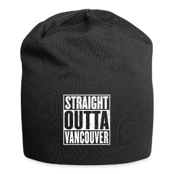 Straight Outta Vancouver Jahrgang - Jersey-Beanie - Schwarz - Vorne