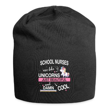 Schulkrankenschwester Gesundheitswesen Schulkranke - Jersey-Beanie - Schwarz - Vorne