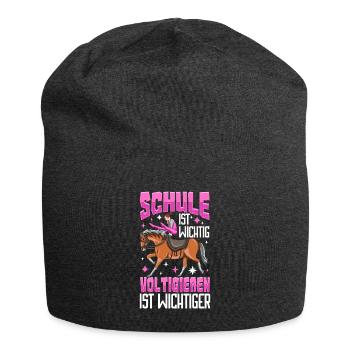 Voltigieren - Jersey-Beanie - Anthrazit - Vorne