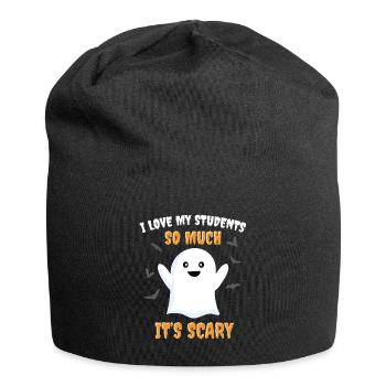 Lustiger Lehrer Halloween Ich liebe meine Schüler - Jersey-Beanie - Schwarz - Vorne