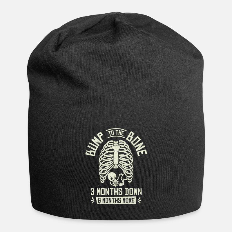 Schwangerschaft Halloween Bump To The Bone - Jersey-Beanie - Schwarz