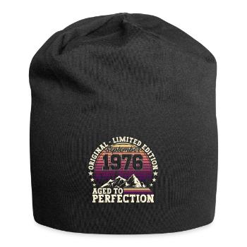 Original September 1976 46th Birthday Gift - Jersey Beanie - black - Front