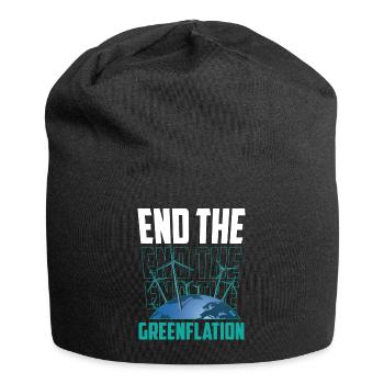 Ends Greenflation Green Inflation Energy - Jersey Beanie - black - Front