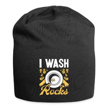 Gold I wash rocks Gold Panner Gold Miner - Jersey-Beanie - Schwarz - Vorne