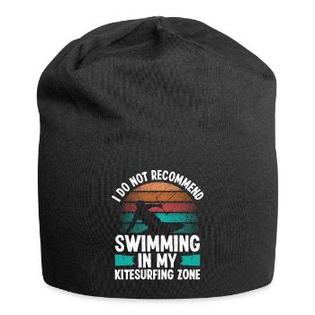 Kitesurfing Humor I do not recommend Kiteboarder - Jersey Beanie - black - Front