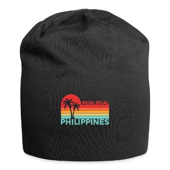 Vintage Urlaub Reise Moalboal Philippinen Asien - Jersey-Beanie - Schwarz - Vorne