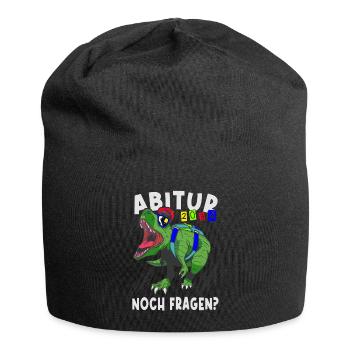 Einschulung Dinosaurier Abi 2034 - Jersey-Beanie - Schwarz - Vorne