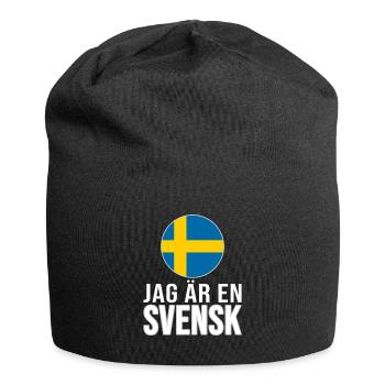ich bin ein Schwede - Jersey-Beanie - Schwarz - Vorne