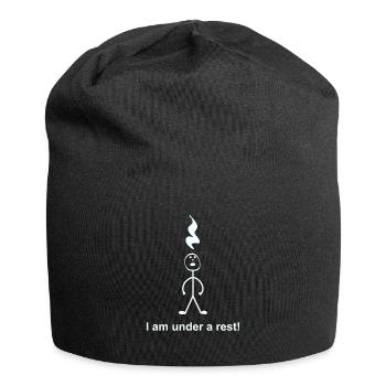 Je suis sous un hummor de musique de pause - Bonnet en jersey - noir - Devant