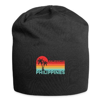 Vintage Urlaub Reise Malapascua Philippinen Asien - Jersey-Beanie - Schwarz - Vorne