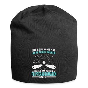 Flipperautomat Acarde Flippersammler Geschenk - Jersey-Beanie - Schwarz - Vorne