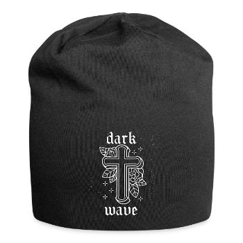 Okkult Goth Gothic Punk Grunge - Jersey-Beanie - Schwarz - Vorne