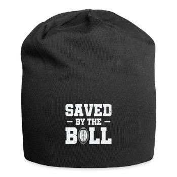 Football Saved By Thr Sports Football Player - Jersey Beanie - black - Front