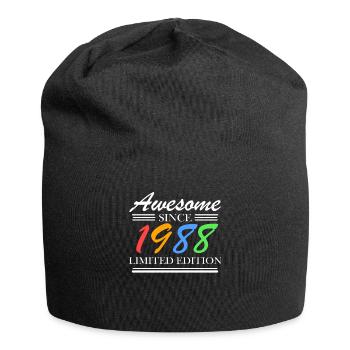 1988 - Jahrgang 1988 - Fantastisch seit 1988 - Jersey-Beanie - Schwarz - Vorne