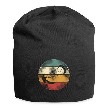 Kitesurfen Kitesurf Kitesurfer Kiteboard - Jersey-Beanie - Schwarz - Vorne