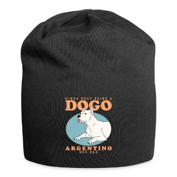 Dogo Argentino Papa Propriétaire de Chien Cadeau - Bonnet en jersey - noir - Devant