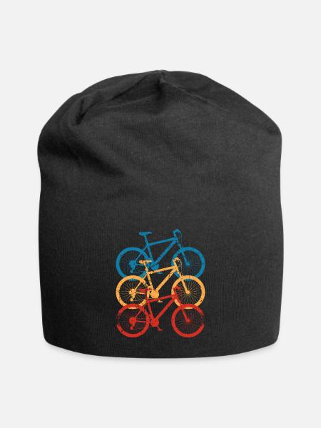 Radfahrer Lustiges Vintage Fahrrad Radfahrer - Jersey-Beanie - Schwarz