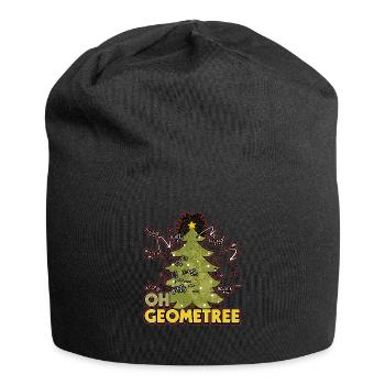 Oh Geometree Xmas Design for a Math Teacher Math - Jersey-Beanie - Schwarz - Vorne