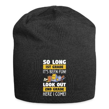 It's Been Fun Look Out 2nd Grade Here I Come - Jersey Beanie - charcoal grey - Front