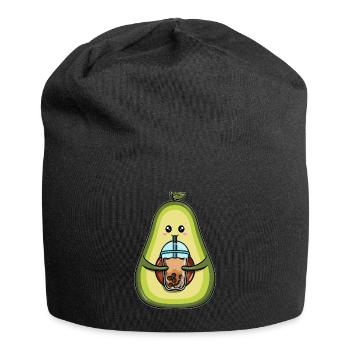 Avocado drinks bubble tea - Jersey Beanie - black - Front