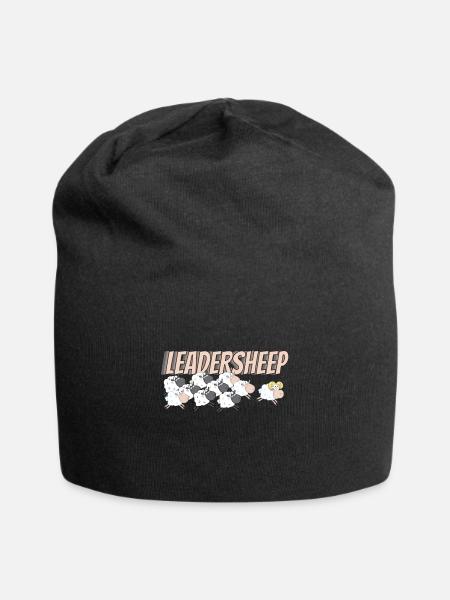 Leadersheep Sheep Wool Sheep - Jersey Beanie - black