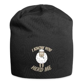 I Know You Stove Me Sheep Wool - Jersey Beanie - black - Front