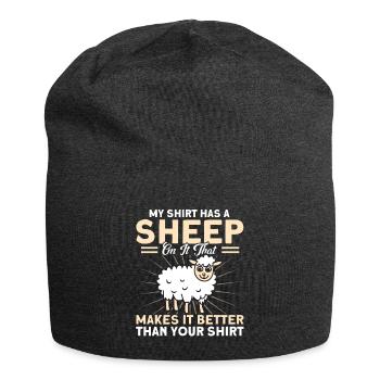 Élevage de moutons Élevage Élevage Mouton Cadeau - Bonnet en jersey - charbon - Devant