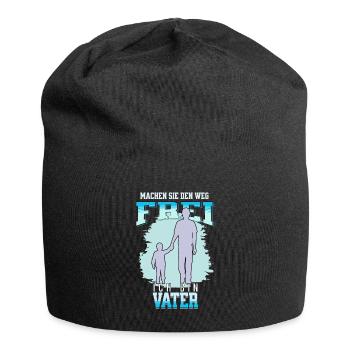 Vater hat es Eilig - Jersey-Beanie - Schwarz - Vorne