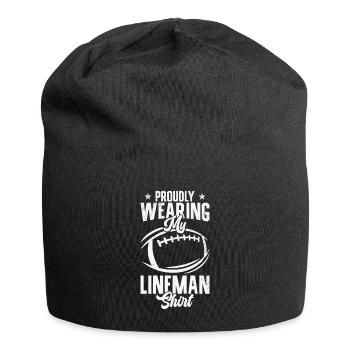 Football Lineman Proud Life Player Sports - Jersey Beanie - black - Front