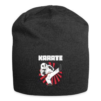 Karate Panda - Karate Japanische Sonne - Jersey-Beanie - Anthrazit - Vorne