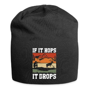 Buck Deer Hunting Hunter If It - Jersey Beanie - black - Front