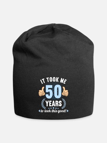 it took me 50 Years to look this good 50 Birthday - Jersey Beanie - black