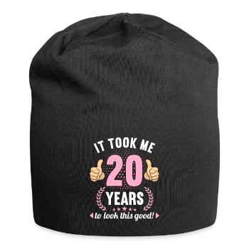 it took me 20 Years to look this good 20 Birthday - Jersey-Beanie - Schwarz - Vorne