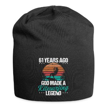 61 Birthday Kitesurf Legend Kiteboard 61 Year Old - Jersey-Beanie - Schwarz - Vorne
