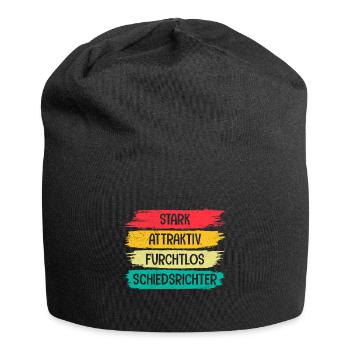 Stark Attraktiv Furchtlos Schiedsrichter - Jersey-Beanie - Schwarz - Vorne