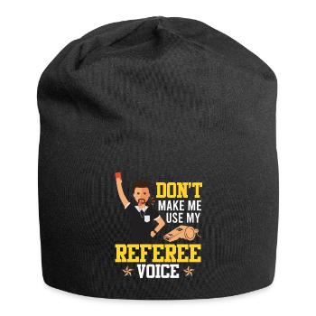 Schiedsrichter - Jersey-Beanie - Schwarz - Vorne