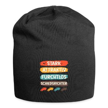 Stark Attraktiv Furchtlos Schiedsrichter - Jersey-Beanie - Schwarz - Vorne