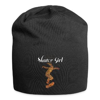 Skater Girl Skateboarder Skater Halfpipe Board - Bonnet en jersey - noir - Devant