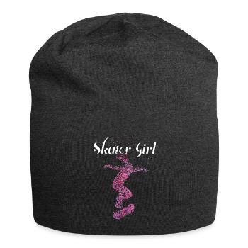 Skater Girl Skateboarderin Skaterin Halfpipe - Jersey-Beanie - Anthrazit - Vorne
